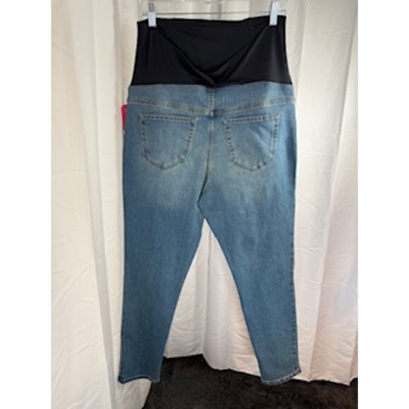 Isabel Maternity Size 12/31R 29" Crossover Panel Maternity Jeans NWT - Picture 6 of 10